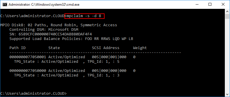 Using-mpclaim-to-verify-path-ID-state-SCSI-Address-and-Weight-for-specific-MPIO-device-in-Hyper-V