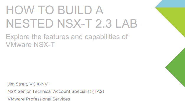 VMware-how-to-build-a-nested-NSX-T-2.3-lab-guide