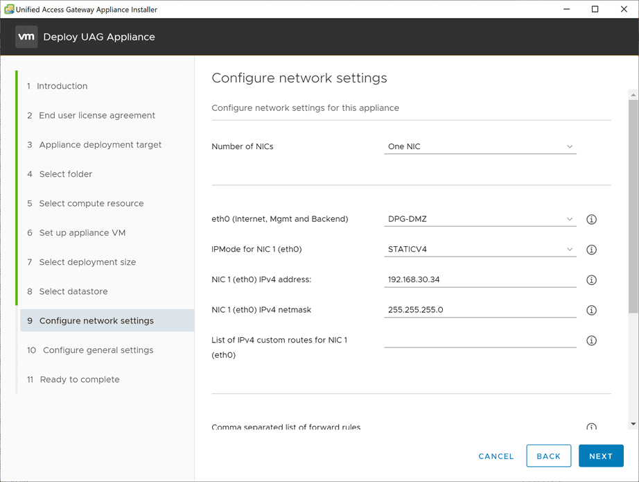 Configure-the-network-settings-for-the-new-Unified-Access-Gateway-3.10-appliance