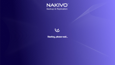 The NAKIVO solution starting up after deployment